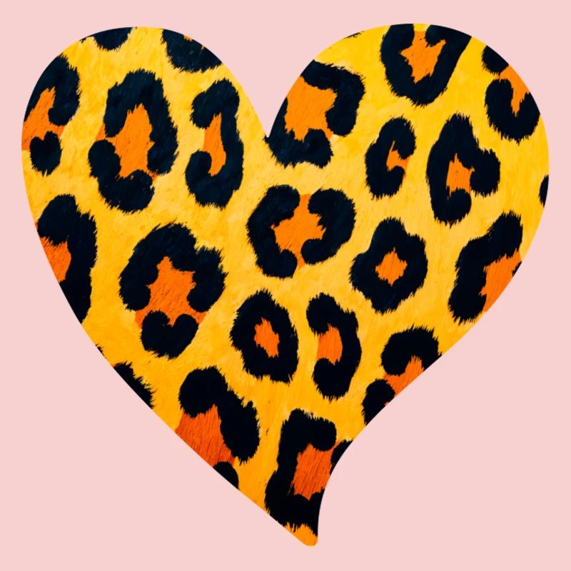 Leopard Herz Muster