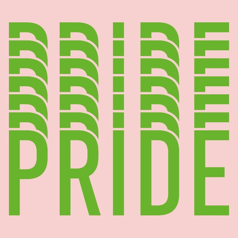 Lime Green Pride Textdesign