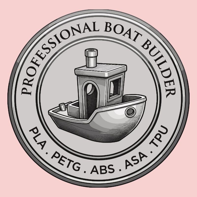 Constructeur professionnel de bateaux – Emblème d’impression 3D