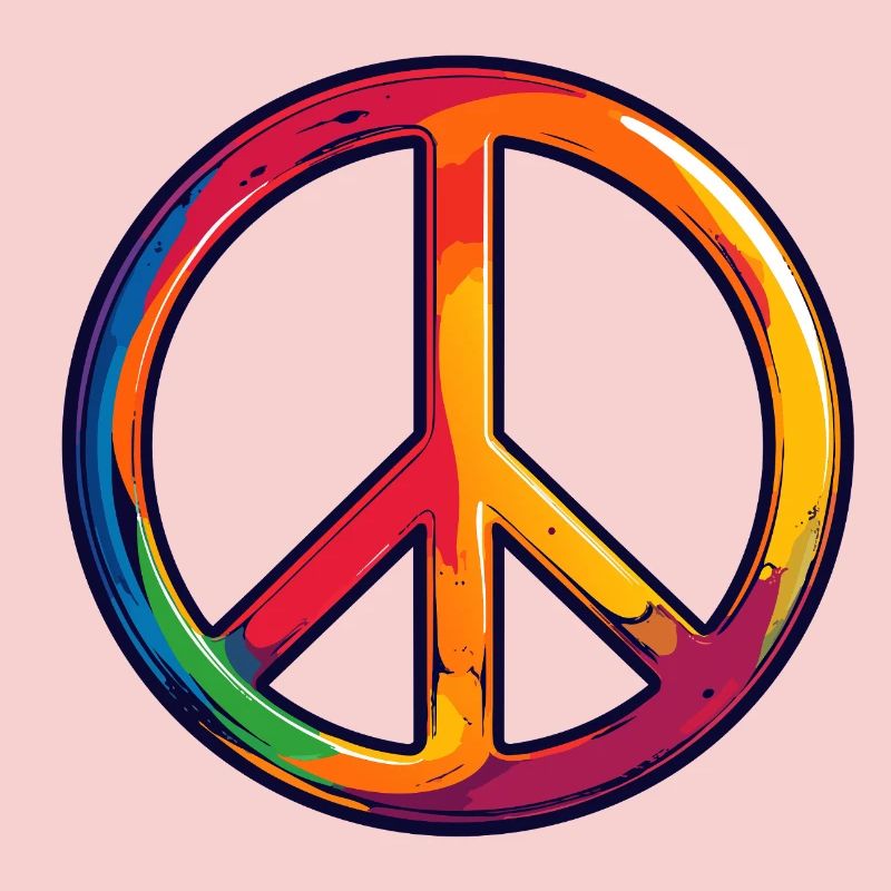 Rainbow Peace Symbol