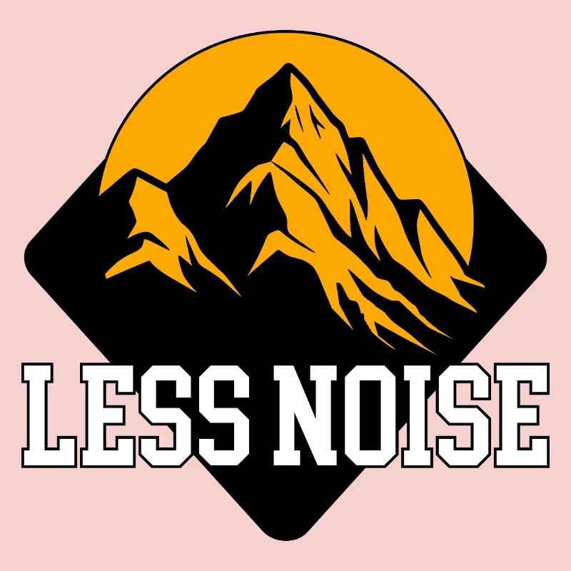 Less Noise | Minimalist outdoor graphic