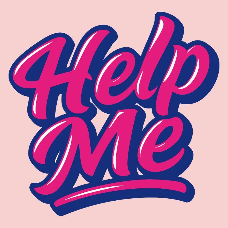 Help Me Neon Script