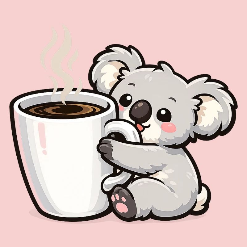 Coffee Mug Koala Cuddle Magic