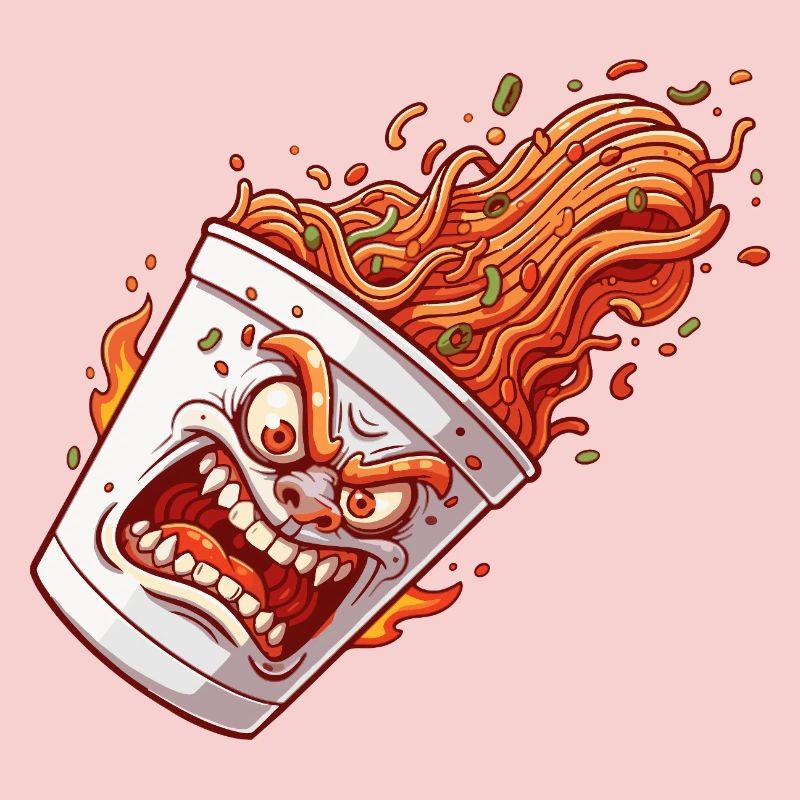 Flammender Becher Wutanfall