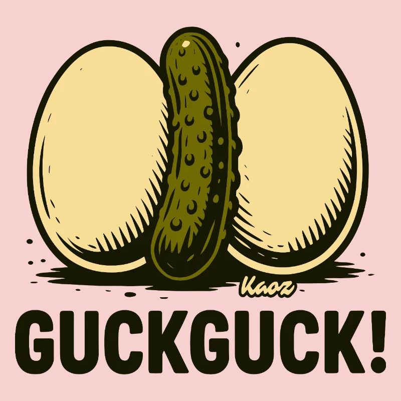 Two hard-boiled eggs with a cucumber