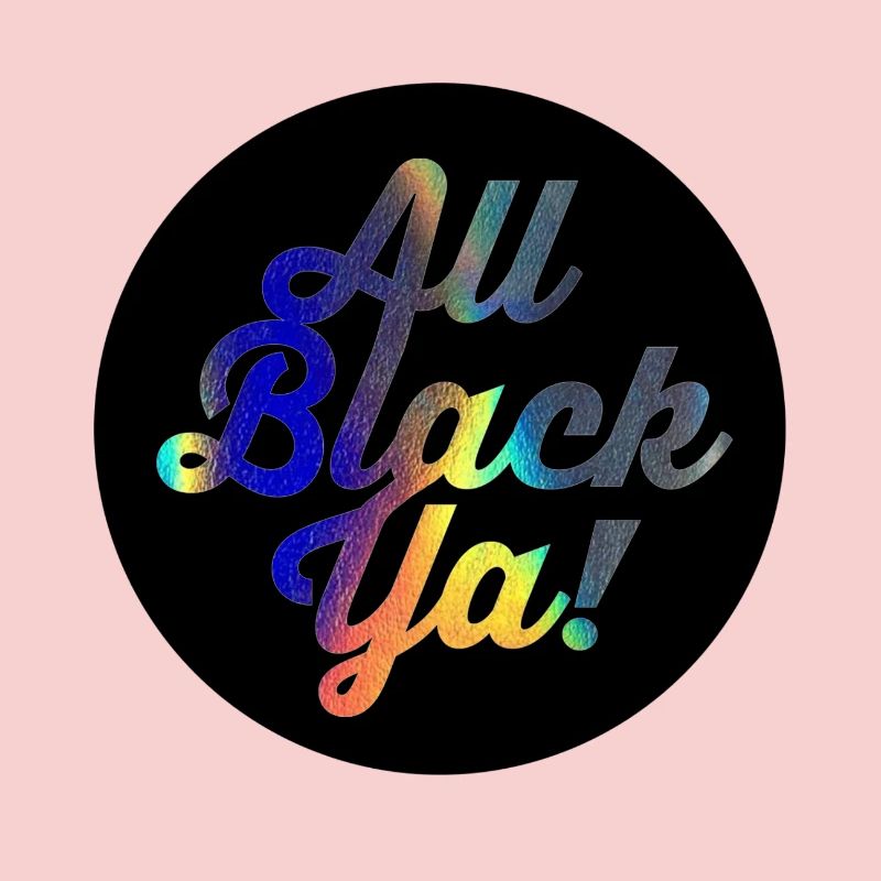 Écriture dégradée All Black Ya
