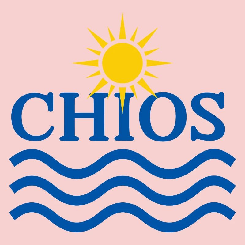 Soleil de Chios et vagues océaniques