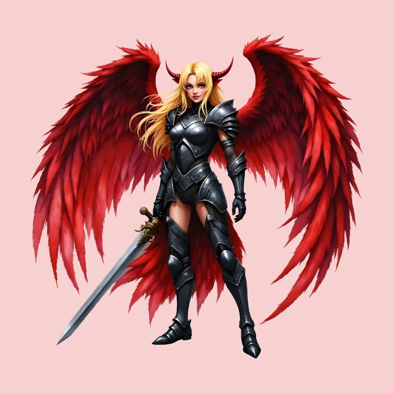 Crimson Winged Warrior