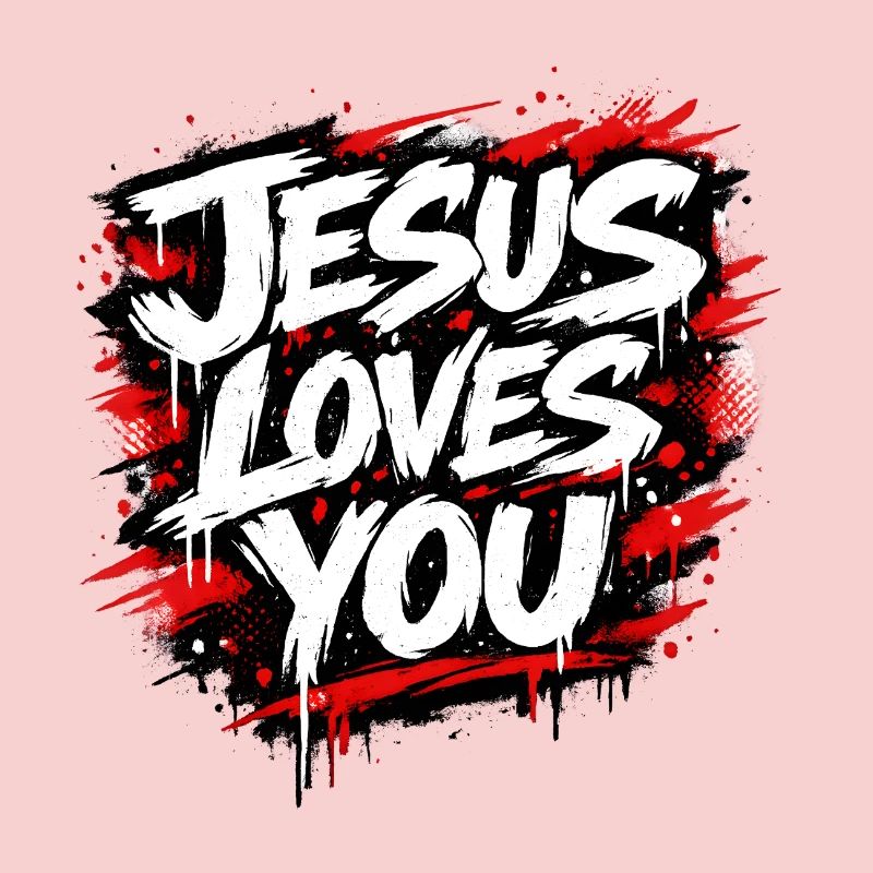 Déclaration de graffiti Jésus t’aime