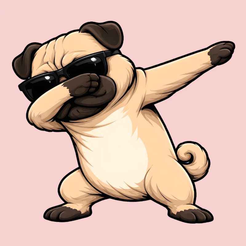 Dabbing Pug