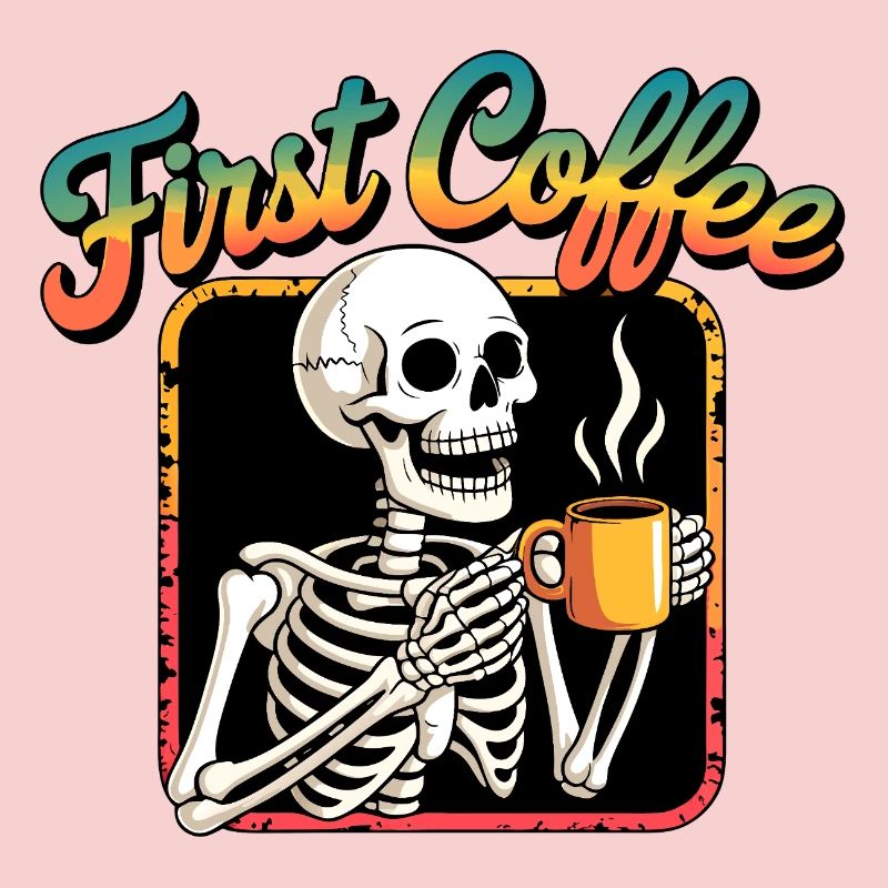 Premier squelette de café