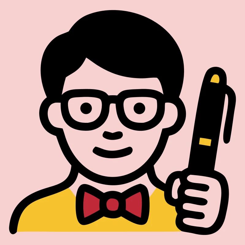 Professeur Professeur Bande dessinée Glasses