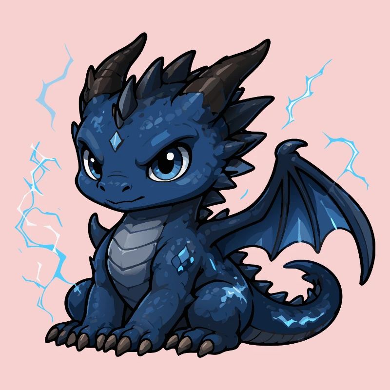Blue Lightning Dragon