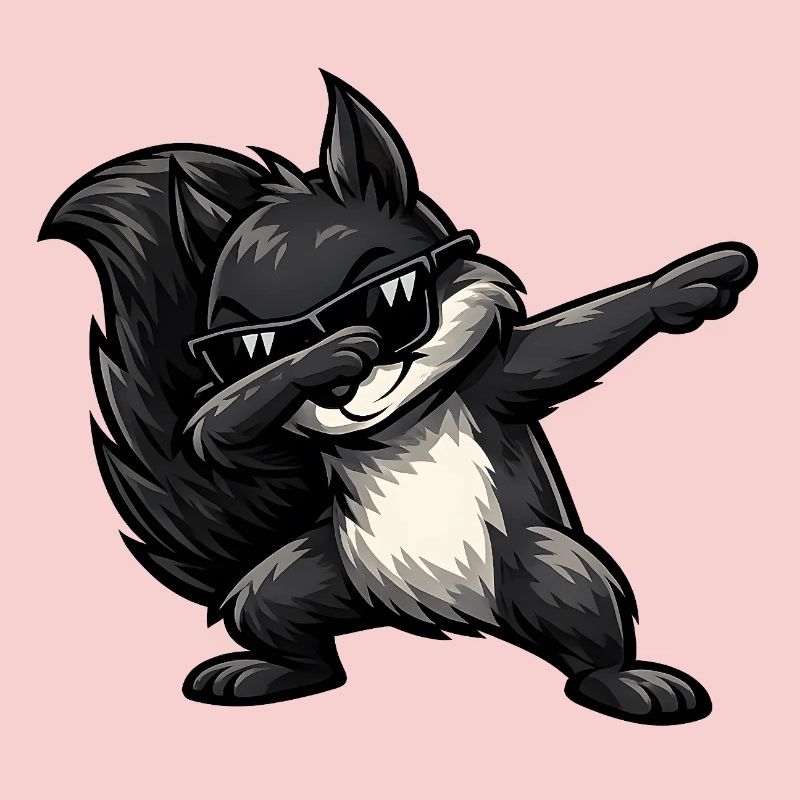 Dabbing Black Squirrel