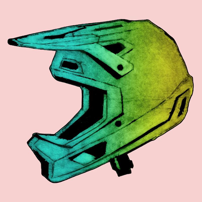 MTB FullFace Helm - handgeschnitzte Druckvorlage