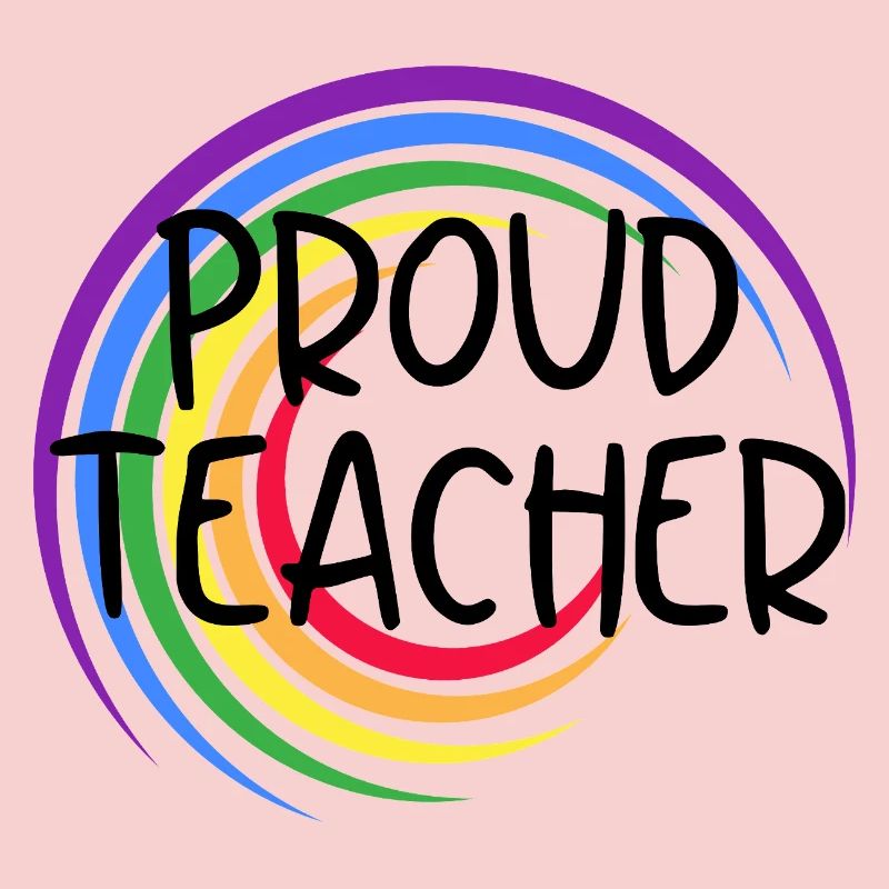 Stolzer Lehrer LGBTQ Pride Regenbogendesign