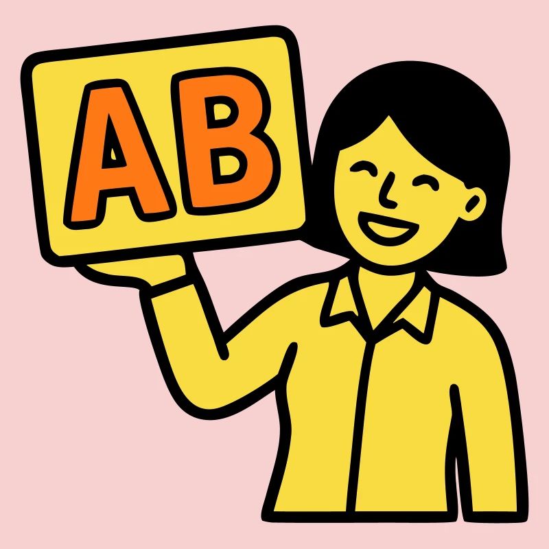 Lehrerin Grundschule ABC Vektor