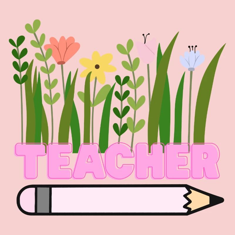 Le professeur fleurit avec un crayon