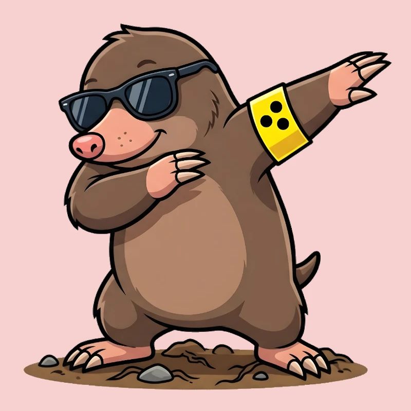 Dabbing Maulwurf