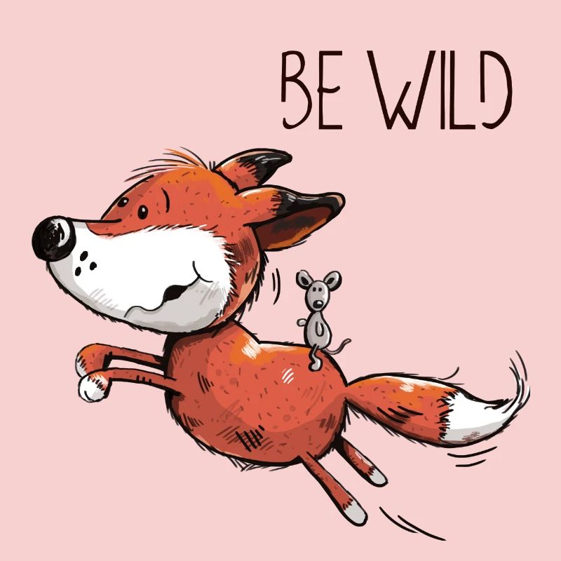 Be Wild Fox with Riding Mouse - Baby Comic