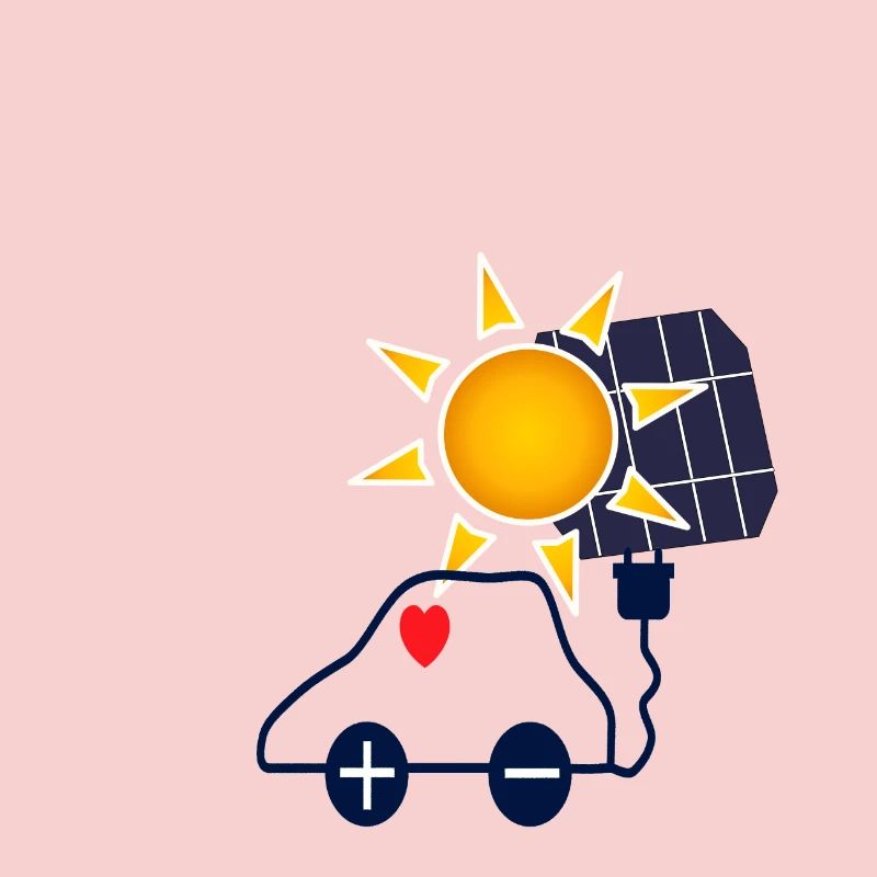 Solar Power Car with Solar Panel