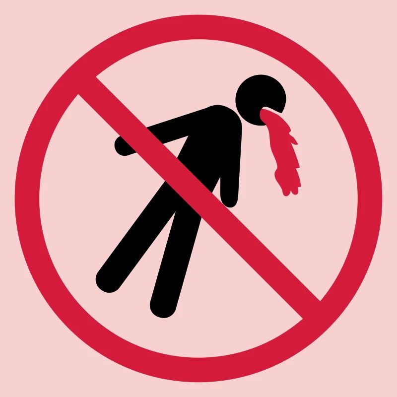 puke forbidden shield no blood funny vomit