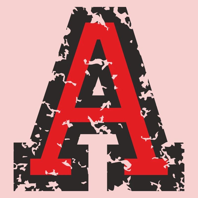 A (Vintage Rot) Buchstabe A