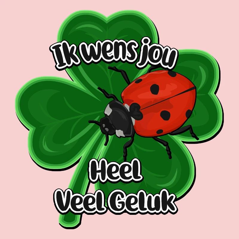 Lucky Ladybug on Clover Four