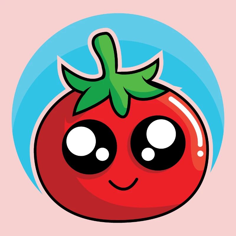 Fröhliche Tomate