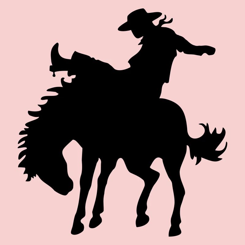 Design avec cow-boy et cheval