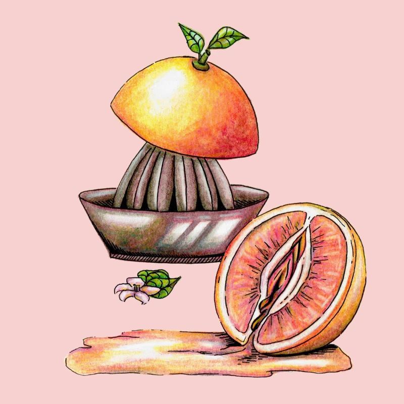 Vulva grapefruit