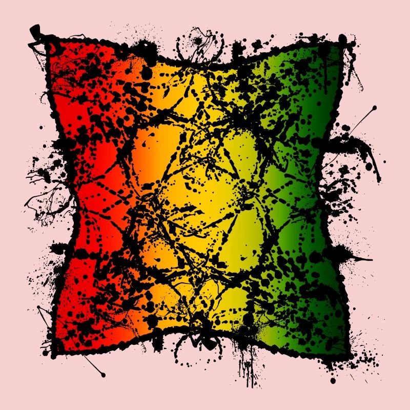 Rasta Leaf Abstraction with Gradient