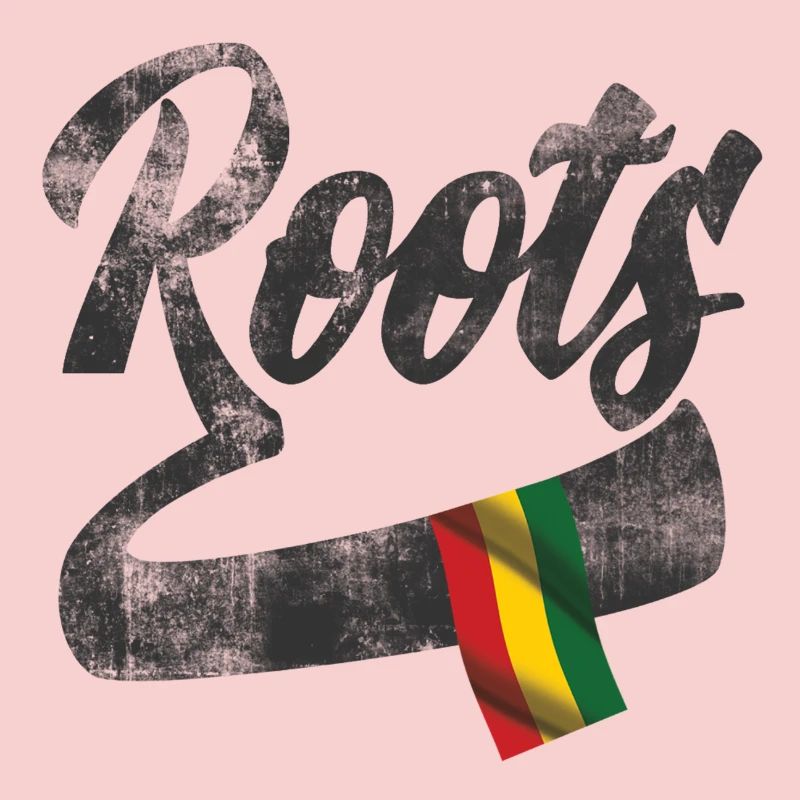 Roots Reggae Design avec drapeau coloré