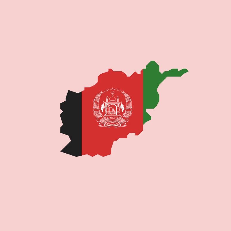Conception de la carte du drapeau afghan