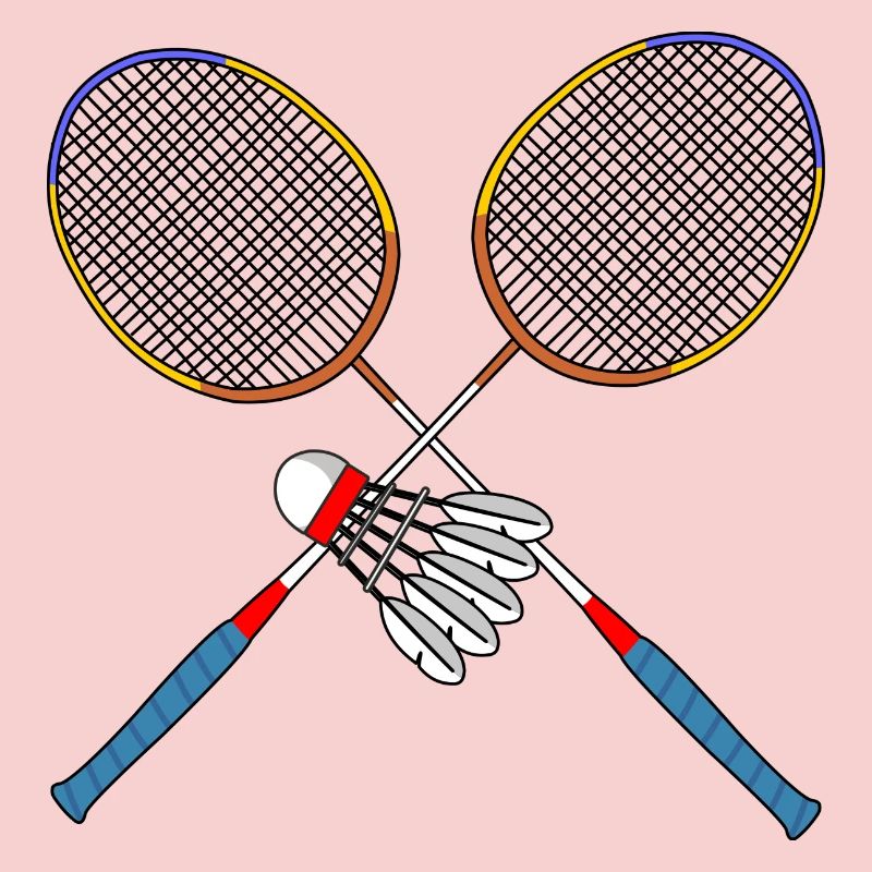 Raquette et navette de badminton