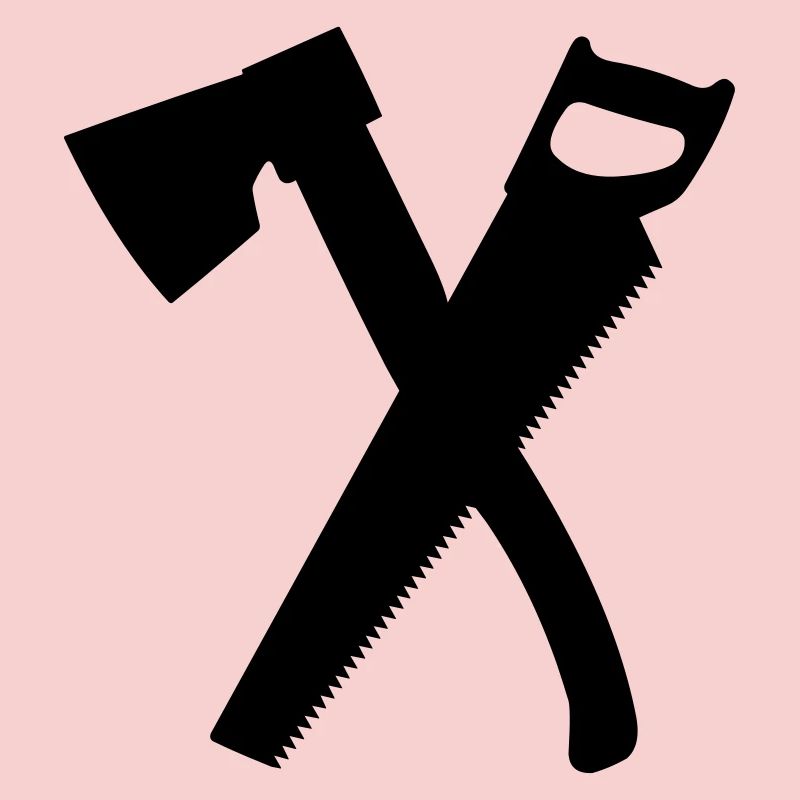 Axe and saw for keep chopper, carpenter