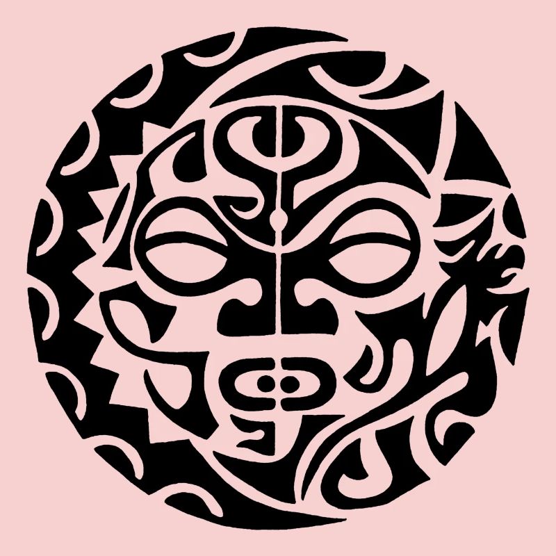 Schwarzer polynesischer Todeskopf