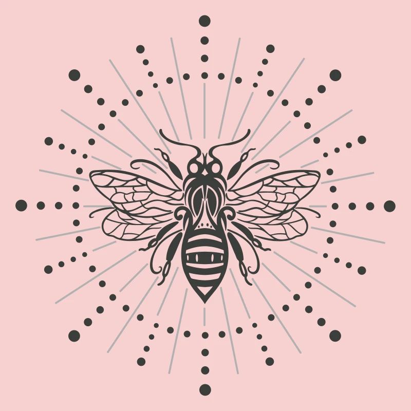 Bee Sun rays Honey bee