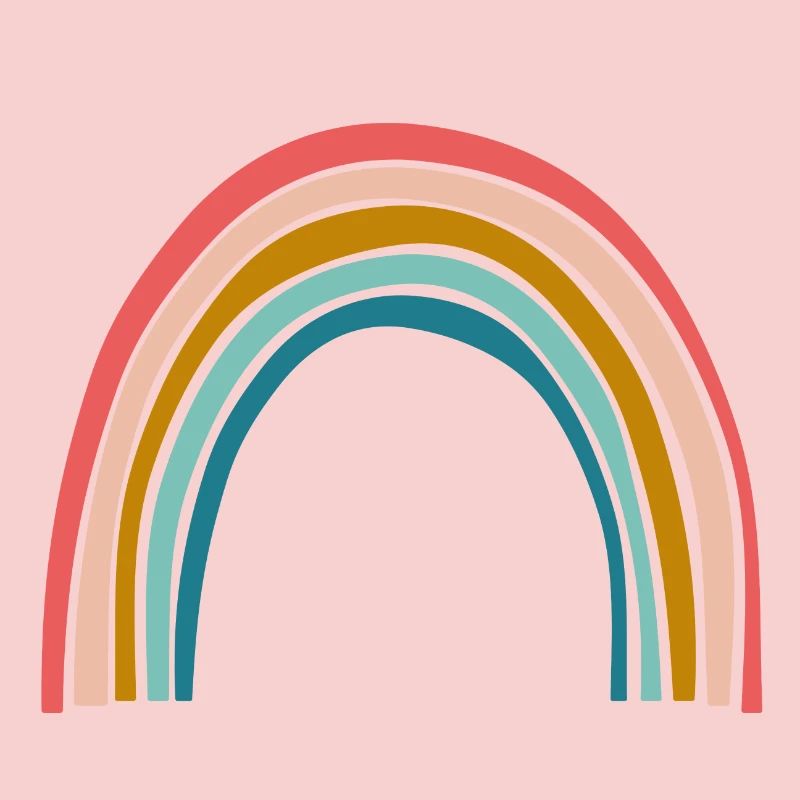 Pastell Regenbogenbogen