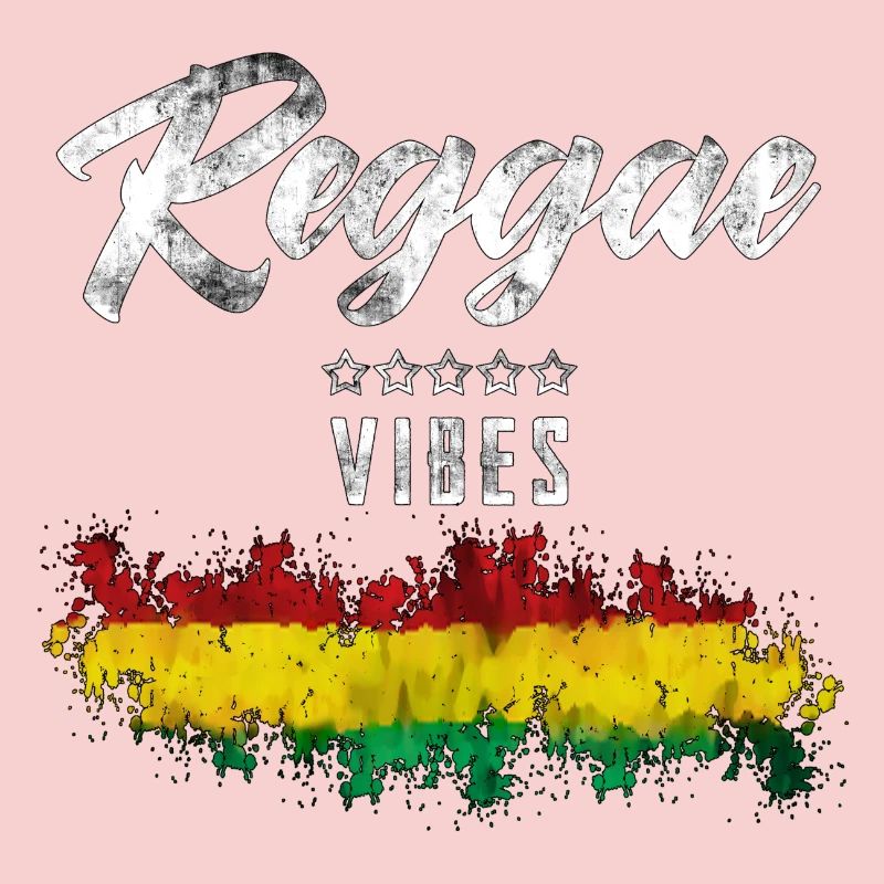 Reggae Vibes Black Waterfall Print