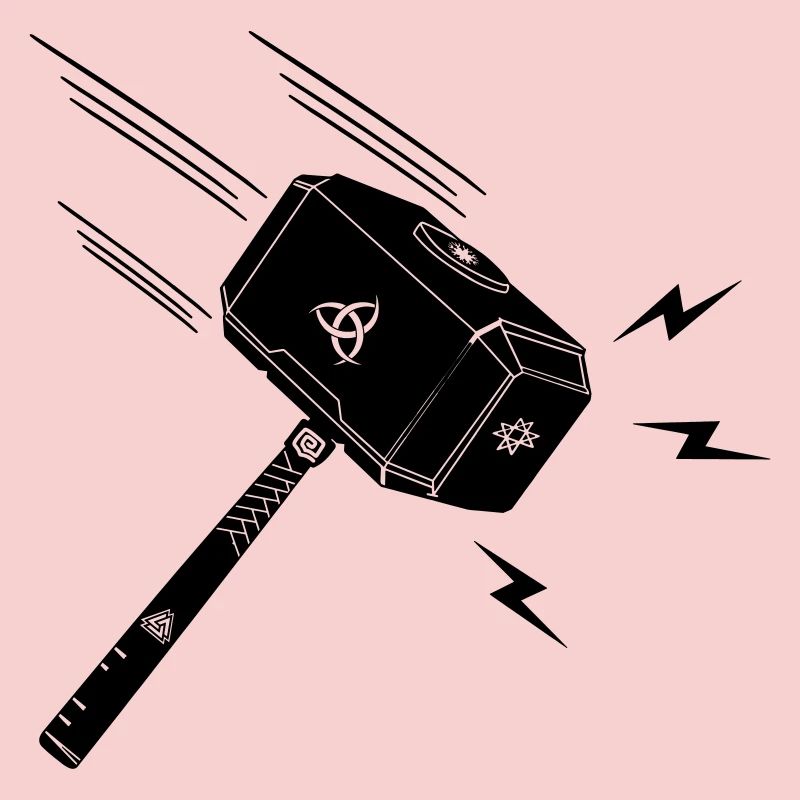 Hammer von Thor Thors Hammer Mjolnir Blitz stral