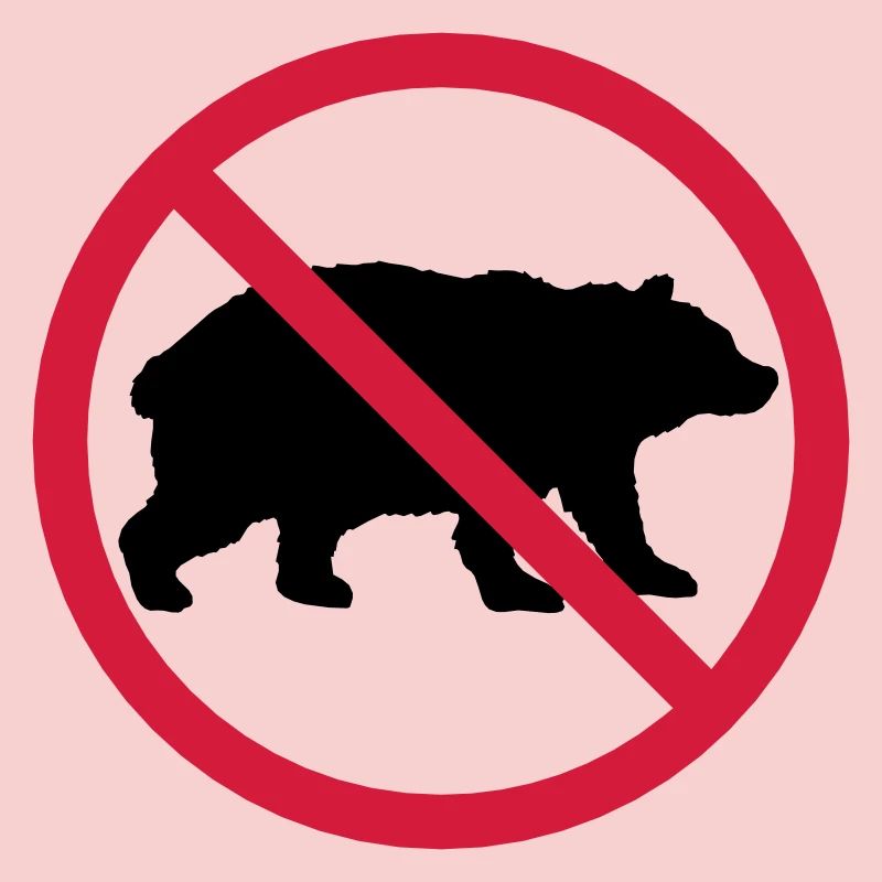 Bär Verboten Schild