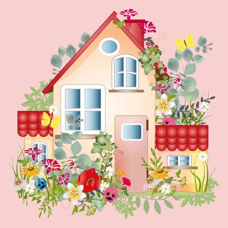 bunte Villa mit üppigen Garten - Ein Traumhaus