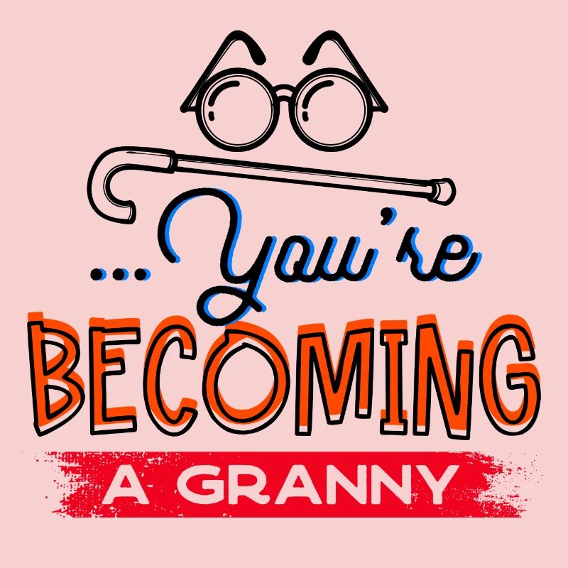 Brille Sehschwäche Großmutter Statement Oma