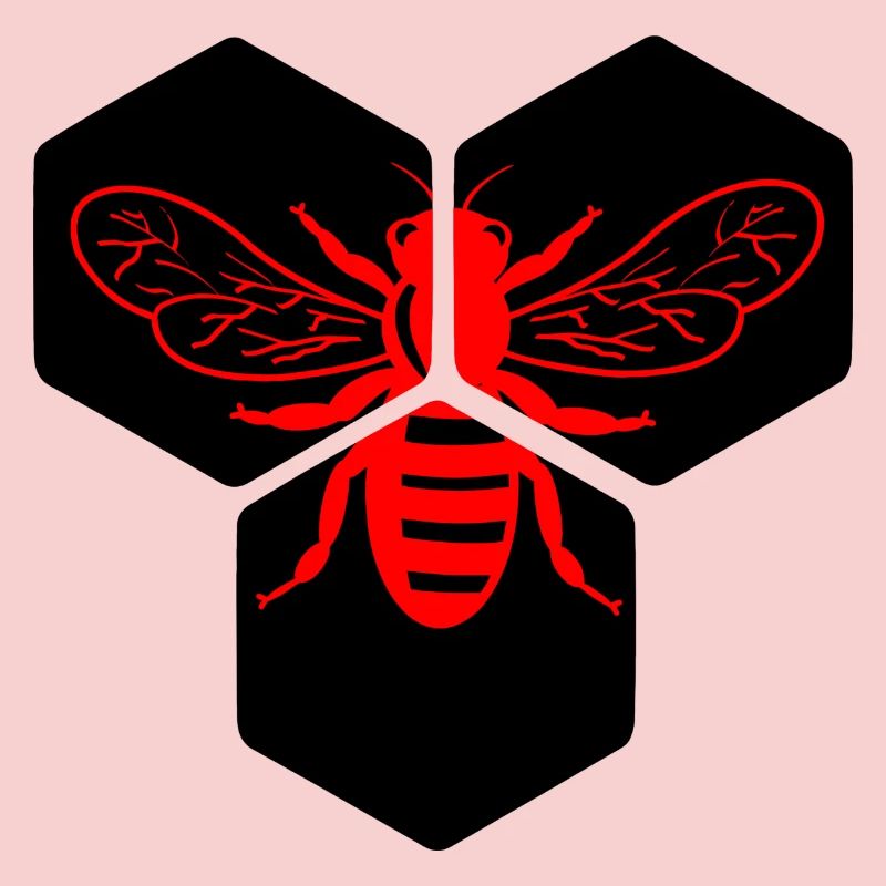 Abeille sur nid d’abeille