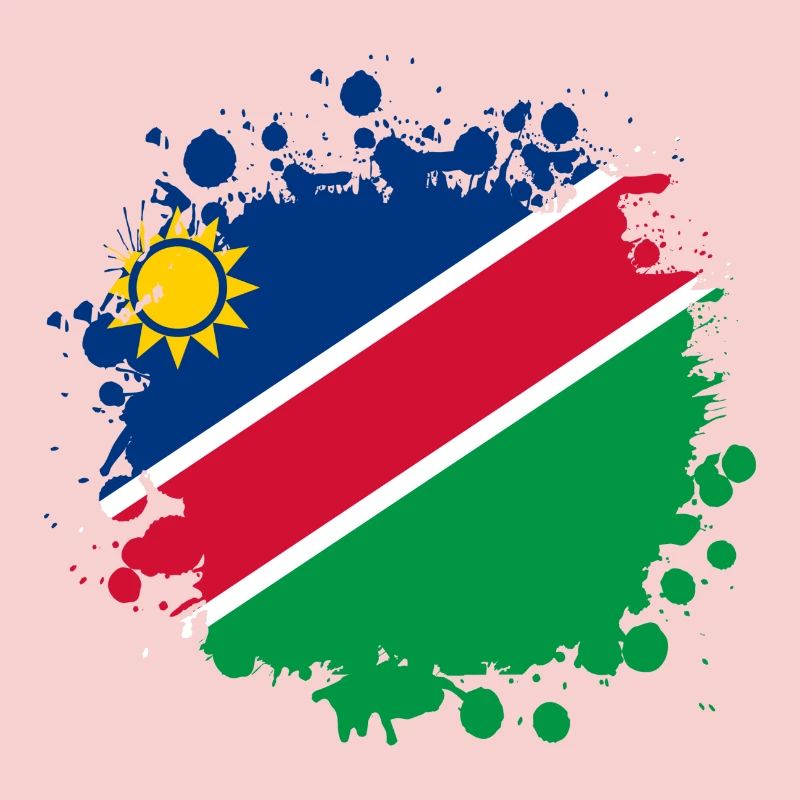 Namibia flags blob design
