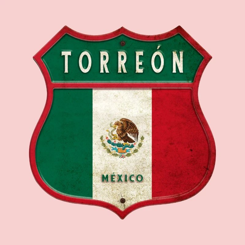 Torreón Mexiko Wappen Design