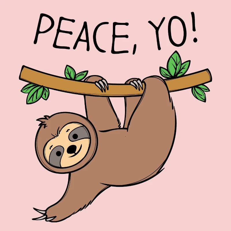 Sloth Cool Statement Hammock Jungle Animal