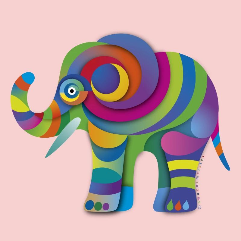 Kleiner Farbenelefant
