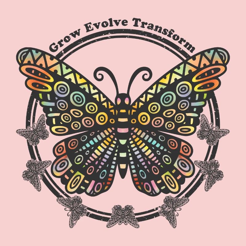 Boho Style Schmetterling - Grow Evolve Transform